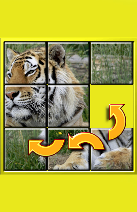 Kids Animal Slide Puzzle 15